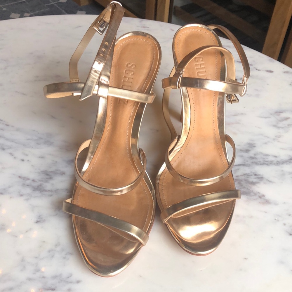 Schultz Gold Heels